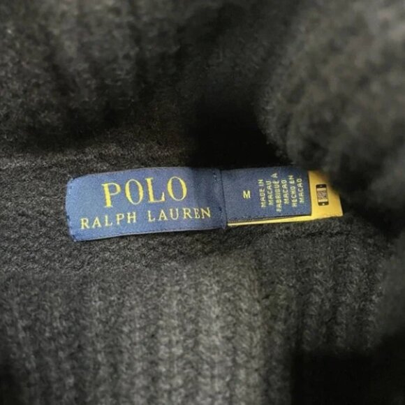 Polo Ralph Lauren Men's Wool Cashmere Turtleneck Sweater Black Size Medium NWT - Picture 5 of 8